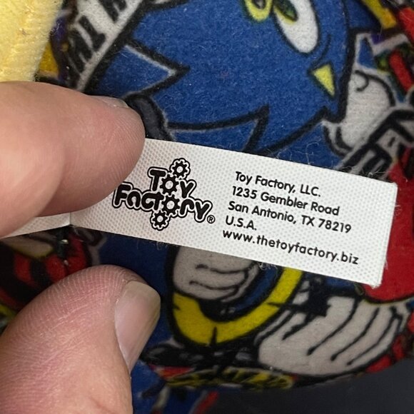 Sonic The Hedgehog Plush Toy 17" Comic Print Design By Toy Factory - Picture 8 of 10